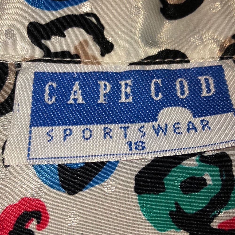 Vtg Lightweight Polyester Abstract Pullover Blouse - image 4